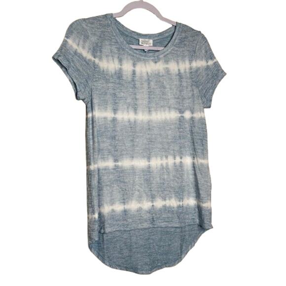 Market & Spruce Tie Dye T-Shirt Blue NWT Size XS Short Sleeve Crewneck - Picture 2 of 8